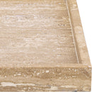  Meridian Barletta Natural Square Travertine Tray IMAGE 3