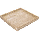  Color_Natural -- Barletta Natural Square Travertine Tray IMAGE 4