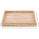  Color_Natural -- Barletta Natural Square Travertine Tray IMAGE 6