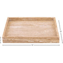  Meridian Barletta Natural Square Travertine Tray IMAGE 6