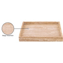  Color_Natural -- Barletta Natural Square Travertine Tray IMAGE 7
