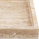  Color_Natural -- Barletta Natural Rectangular Travertine Tray IMAGE 4