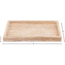  Meridian Barletta Natural Rectangular Travertine Tray IMAGE 5