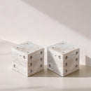  Color_Natural -- Dice Natural Travertine Decorative Dice IMAGE 1