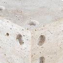 Meridian Dice Natural Travertine Decorative Dice IMAGE 3