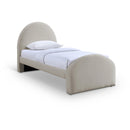  Color_Beige -- Meridian Andaz Twin Upholstered Panel Bed IMAGE 1