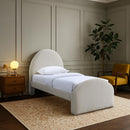  Color_Beige -- Meridian Andaz Twin Upholstered Panel Bed IMAGE 2