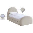  Color_Beige -- Meridian Andaz Twin Upholstered Panel Bed IMAGE 10