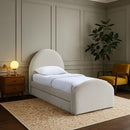  Color_Beige -- Meridian Andaz Twin Upholstered Panel Bed IMAGE 2