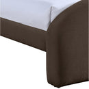  Color_Brown -- Andaz Brown Chenille Fabric Upholstered Twin Bed IMAGE 6