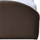  Color_Brown -- Andaz Brown Chenille Fabric Upholstered Twin Trundle Bed IMAGE 7