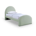  Color_Mint -- Andaz Mint Chenille Fabric Upholstered Twin Bed IMAGE 1