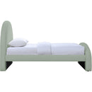  Color_Mint -- Andaz Mint Chenille Fabric Upholstered Twin Bed IMAGE 4