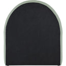  Color_Mint -- Andaz Mint Chenille Fabric Upholstered Twin Bed IMAGE 5