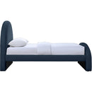  Color_Navy -- Andaz Navy Chenille Fabric Upholstered Twin Bed IMAGE 4