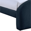 Color_Navy -- Andaz Navy Chenille Fabric Upholstered Twin Bed IMAGE 6