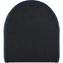  Color_Navy -- Andaz Navy Chenille Fabric Upholstered Twin Trundle Bed IMAGE 5
