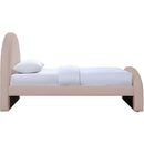  Color_Pink -- Andaz Pink Chenille Fabric Upholstered Twin Bed IMAGE 4