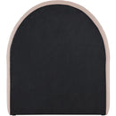  Color_Pink -- Andaz Pink Chenille Fabric Upholstered Twin Bed IMAGE 5