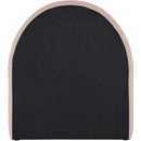  Meridian Andaz Pink Chenille Fabric Upholstered Twin Trundle Bed IMAGE 5