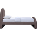  Meridian Andaz Purple Chenille Fabric Upholstered Twin Bed IMAGE 4