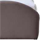  Color_Purple -- Andaz Purple Chenille Fabric Upholstered Twin Trundle Bed IMAGE 7