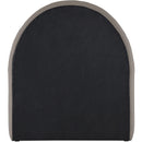  Color_Taupe -- Andaz Taupe Chenille Fabric Upholstered Twin Bed IMAGE 5