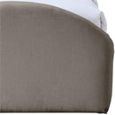  Color_Taupe -- Andaz Taupe Chenille Fabric Upholstered Twin Trundle Bed IMAGE 7