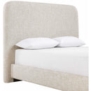  Color_Beige  Size_Queen  -- Fira Beige Linen Textured Fabric Upholstered Queen Bed IMAGE 7