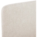  Meridian Fira Beige Linen Textured Fabric Upholstered Queen Bed IMAGE 9