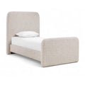  Color_Beige Size_Twin -- Meridian Fira Upholstered Panel Bed IMAGE 1