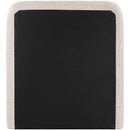  Color_Beige  Size_Twin  -- Fira Beige Linen Textured Fabric Upholstered Twin Bed IMAGE 5