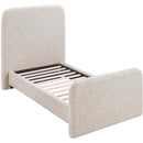  Color_Beige  Size_Twin  -- Fira Beige Linen Textured Fabric Upholstered Twin Bed IMAGE 6