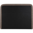  Color_Brown  Size_Full  -- Fira Brown Linen Textured Fabric Upholstered Full Bed IMAGE 5
