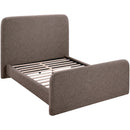  Color_Brown  Size_Full  -- Fira Brown Linen Textured Fabric Upholstered Full Bed IMAGE 6