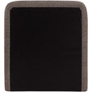  Color_Brown  Size_Twin  -- Fira Brown Linen Textured Fabric Upholstered Twin Bed IMAGE 5