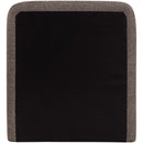  Meridian Fira Brown Linen Textured Fabric Upholstered Twin Bed IMAGE 5