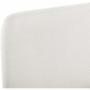  Color_Cream  Size_King  -- Fira Cream Linen Textured Fabric Upholstered King Bed IMAGE 9