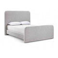  Color_Grey  Size_Full  -- Fira Grey Linen Textured Fabric Upholstered Full Bed IMAGE 1