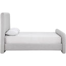  Color_Grey  Size_Full  -- Fira Grey Linen Textured Fabric Upholstered Full Bed IMAGE 4