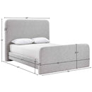  Color_Grey  Size_King  -- Fira Grey Linen Textured Fabric Upholstered King Bed IMAGE 11