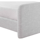  Color_Grey  Size_King  -- Fira Grey Linen Textured Fabric Upholstered King Bed IMAGE 8