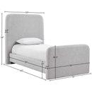  Color_Grey  Size_Twin  -- Fira Grey Linen Textured Fabric Upholstered Twin Bed IMAGE 11