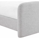  Color_Grey  Size_Twin  -- Fira Grey Linen Textured Fabric Upholstered Twin Bed IMAGE 8