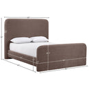  Color_Brown  Size_Full  -- Meridian Fira Upholstered Panel Bed IMAGE 11