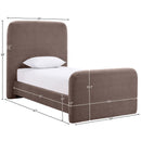  Color_Brown  Size_Twin  -- Fira Brown Chenille Fabric Upholstered Twin Bed IMAGE 11