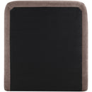  Color_Brown  Size_Twin  -- Fira Brown Chenille Fabric Upholstered Twin Bed IMAGE 5