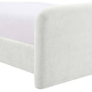  Color_Cream  Size_Full  -- Fira Cream Chenille Fabric Upholstered Full Bed IMAGE 8