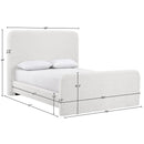  Color_Cream  Size_King  -- Fira Cream Chenille Fabric Upholstered King Bed IMAGE 11