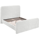  Color_Cream  Size_King  -- Fira Cream Chenille Fabric Upholstered King Bed IMAGE 7